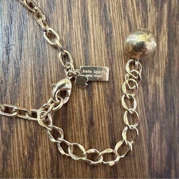 Kate Spade Cause A Stir blue green and yellow statement necklace - Picture 3 of 5